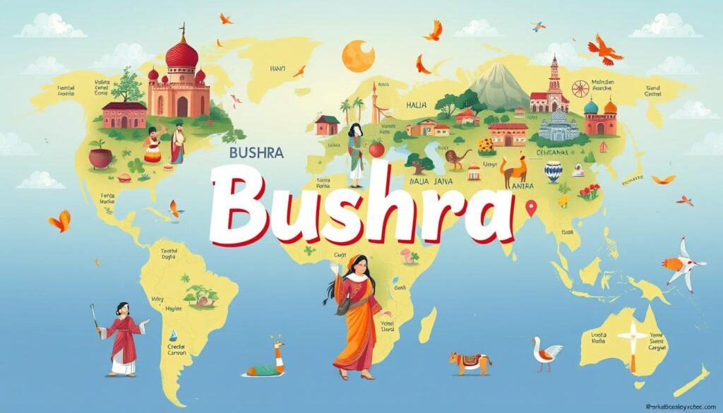 Bushra name usage around the world