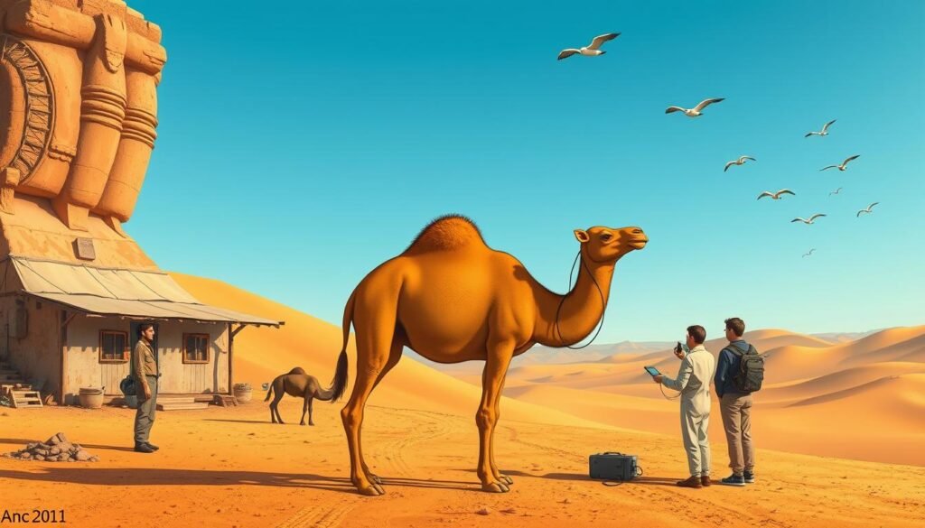 Desert camel biology research