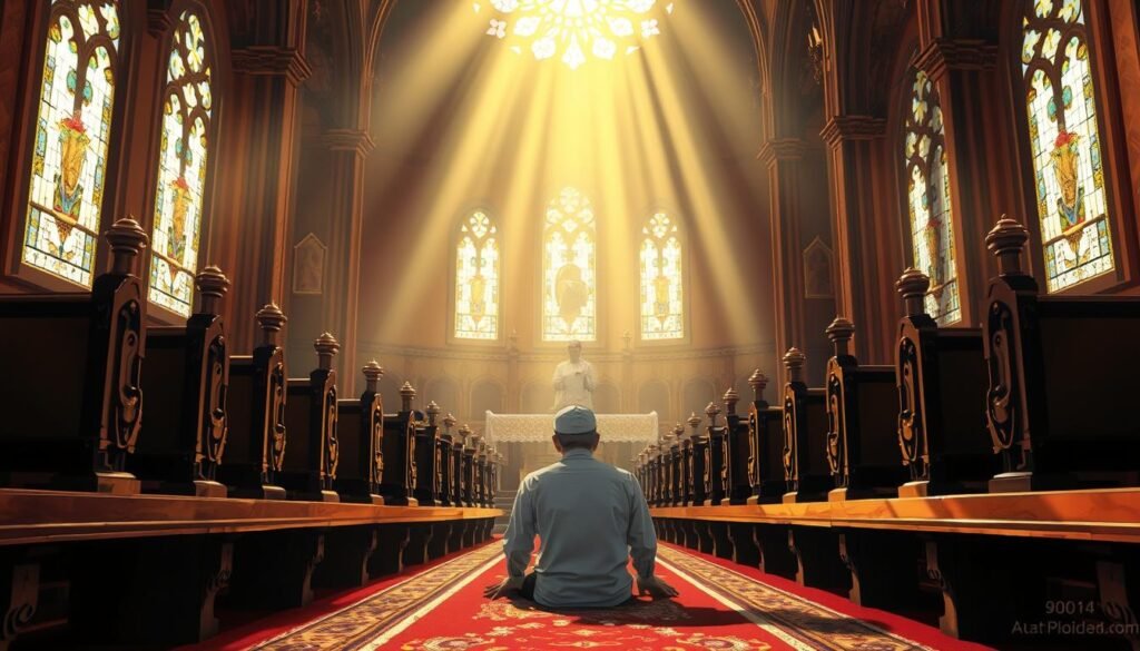 can muslims pray in a church
