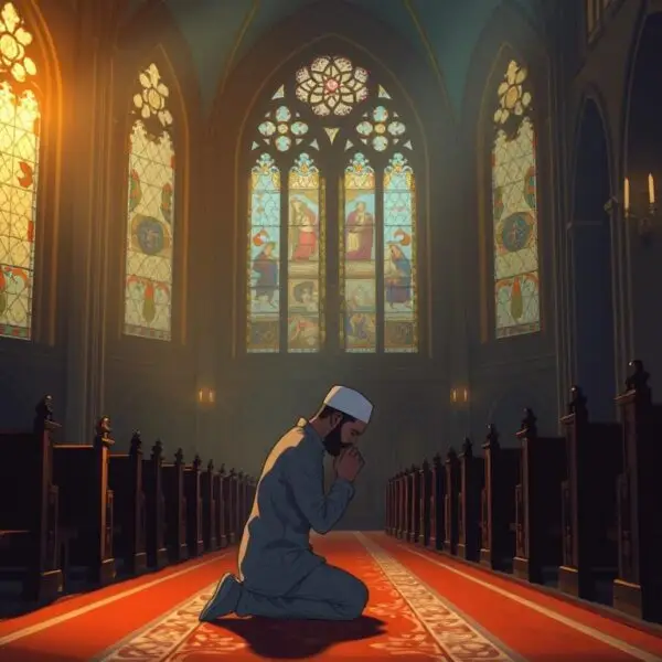 can a muslim pray in a church