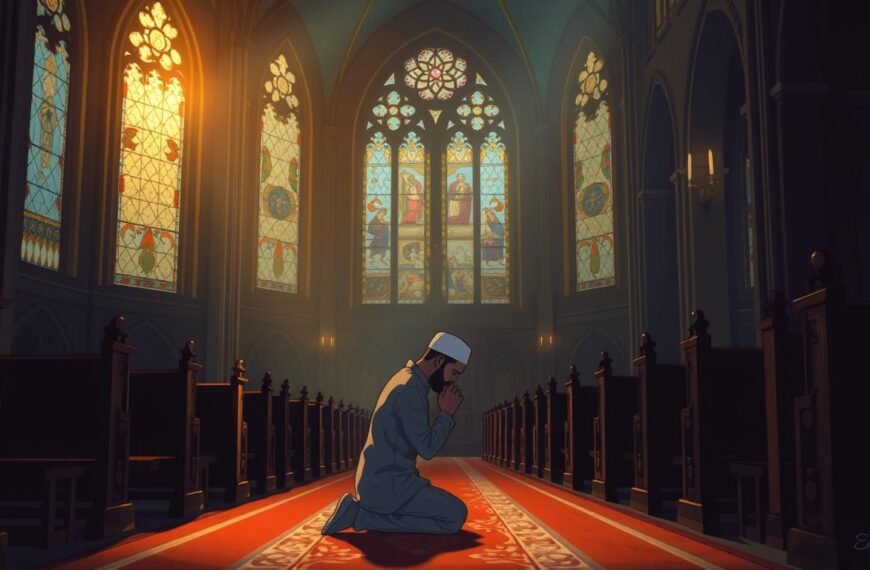 can a muslim pray in a church