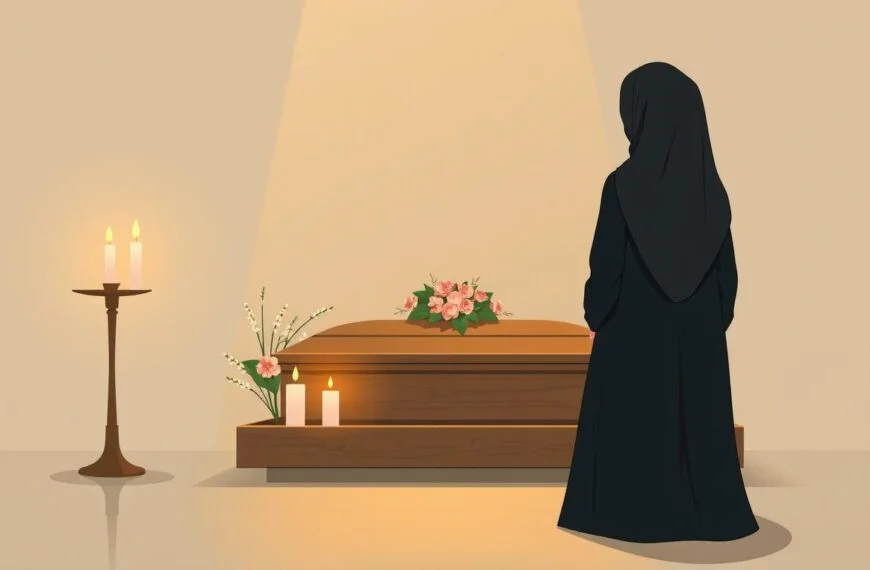 can a woman wear trousers to a muslim funeral
