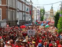 Thousands Rally in The Hague at ‘Red Line’ Protest Against Israel’s Gaza War