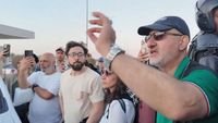 Angry American Palestine supporters hit a bitter rebuff when Egyptians deny their entry into Gaza.