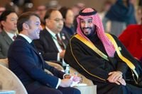 MBS attendance at a two-state meeting hints France may soon recognize a Palestinian state.
